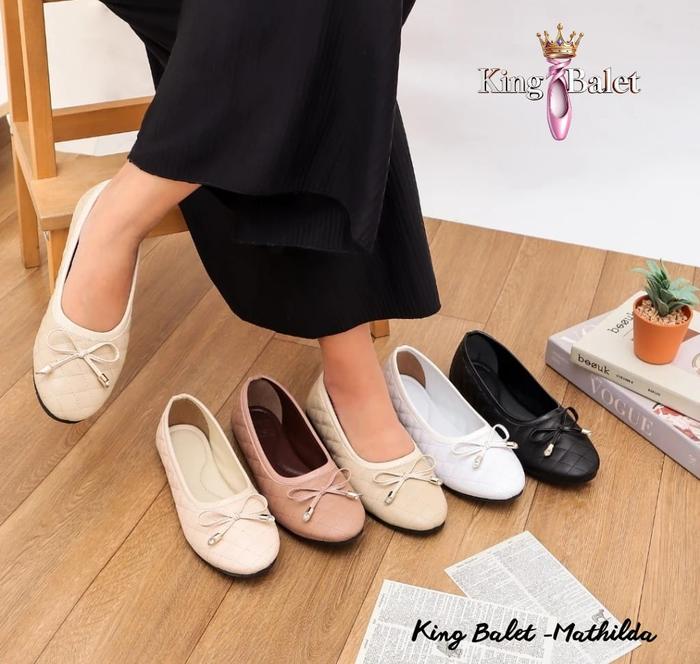 King Balet Sepatu Flatshoes Wanita MathildaNyaman & Tahan Lama Cocok untuk Kerja dan Aktivitas Sehar