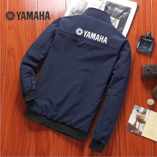 Jaket Motor Pria Harrington YAMAHA Bahan Taslan Waterproof - Parka, Parasut formal