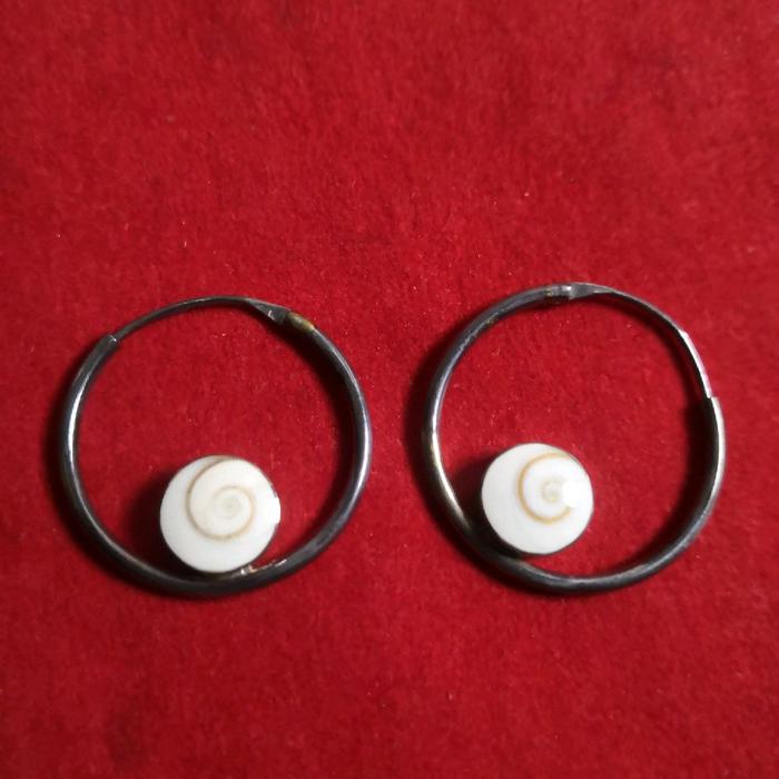 Anting shiva eye mata shiva silver 925 shiva shell perak