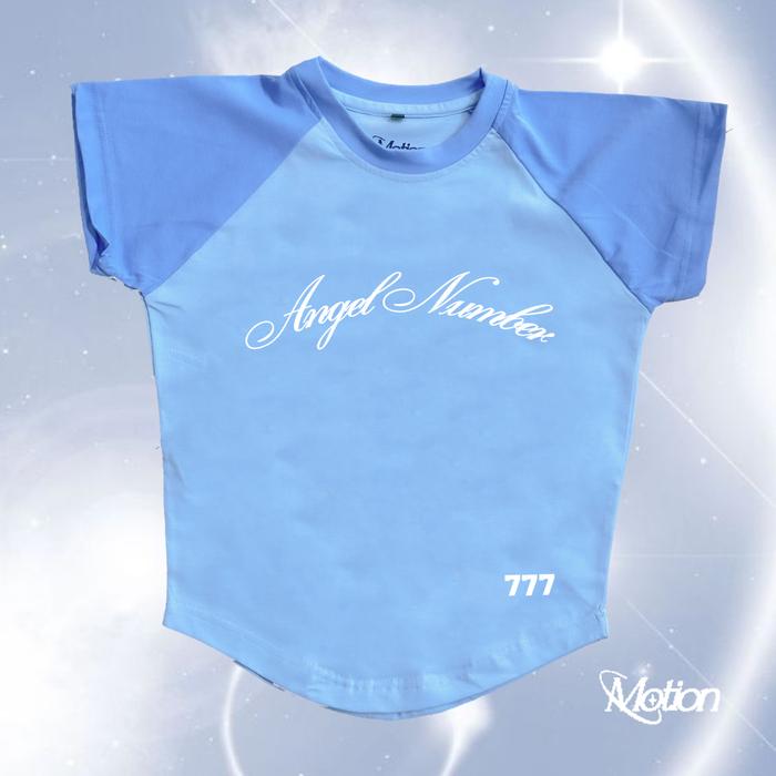 Blue Angel Number 777 Baby Tee // Crop Tee // New Cutting // MOTION