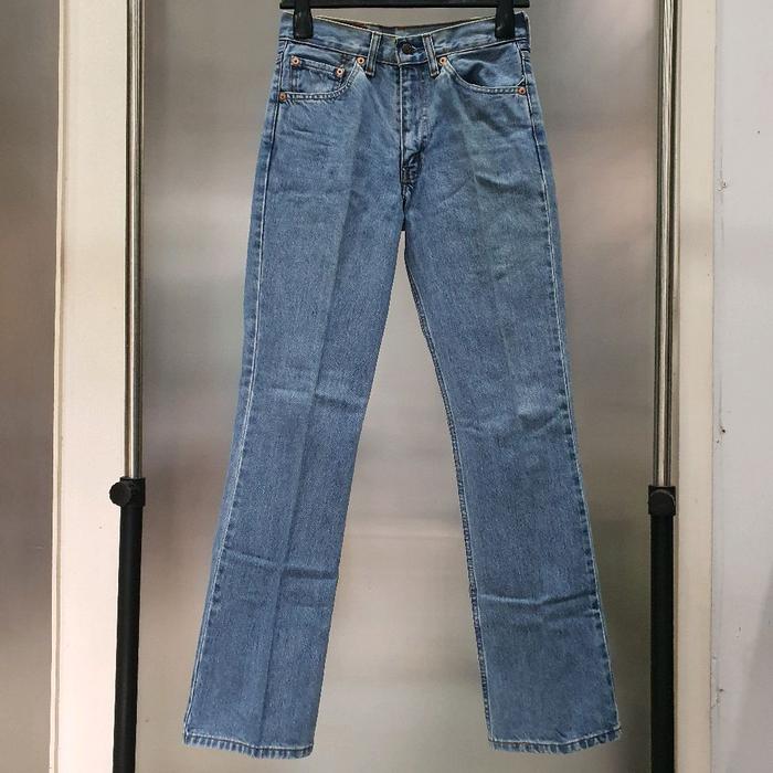 AK celana jeans panjang wanita second preloved prelove bawahan cewek denim Biru
