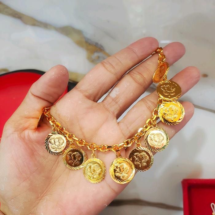Gelang Koin Motif Gelang Motif Koin Gelang Rantai Koin