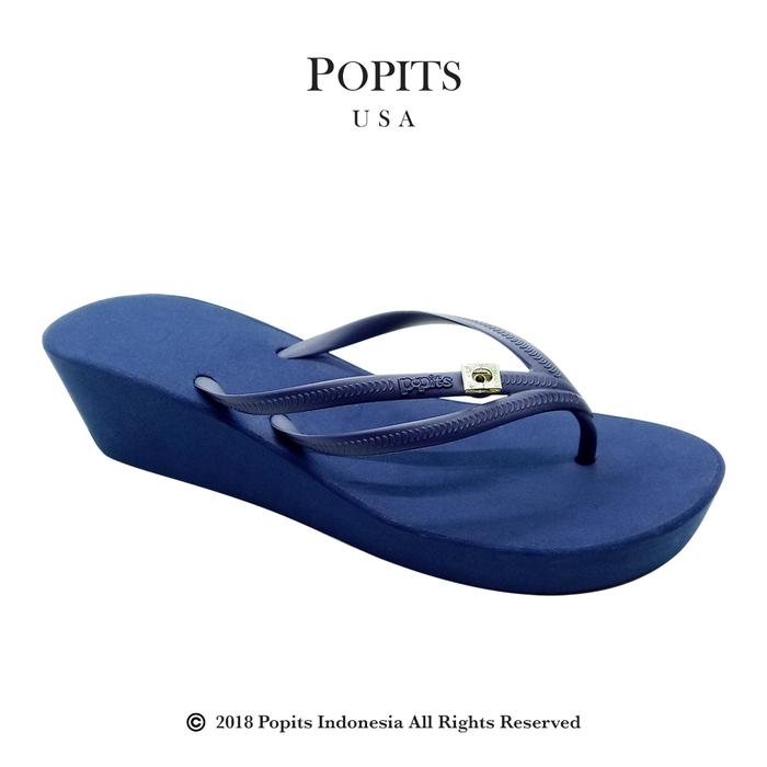POPITS-Tria Wedge-5cm-Basic-Original-Sandal Wanita