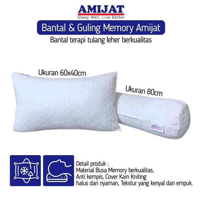 PROMO GUYS Amijat - (ine daster) Satu Set Bundle Bantal Guling Hotel Memory Foam Dewasa bantal gulin