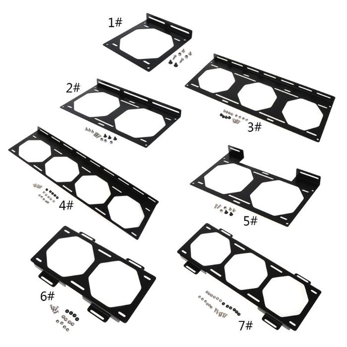 Fan Bracket 240 Radiator Mounting Bracket Water Cooler for 12/14CM