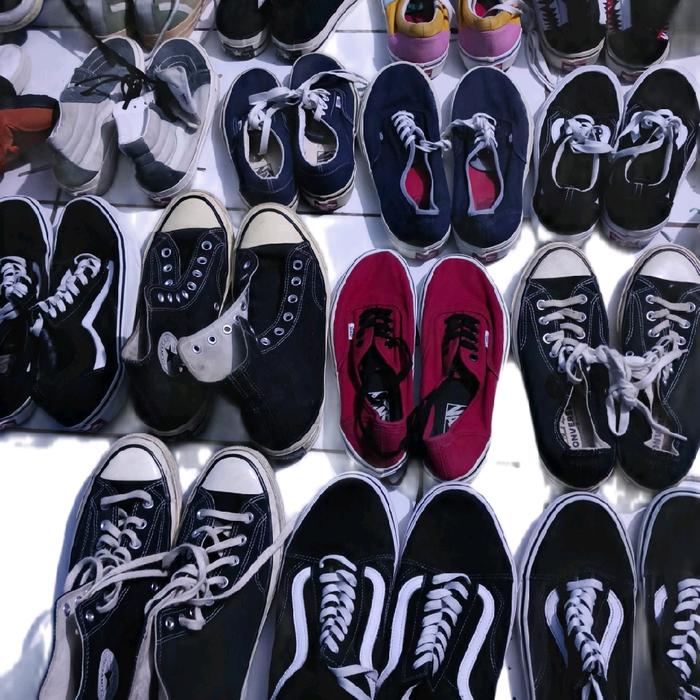 15pcs converse vans second thrift | free 10sepatu random