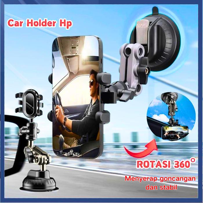 【COD】Jenis Cangkir Hisap Car Holder Penyangga Handphone Phone Holder Mobil Universal 360 Degree Rota