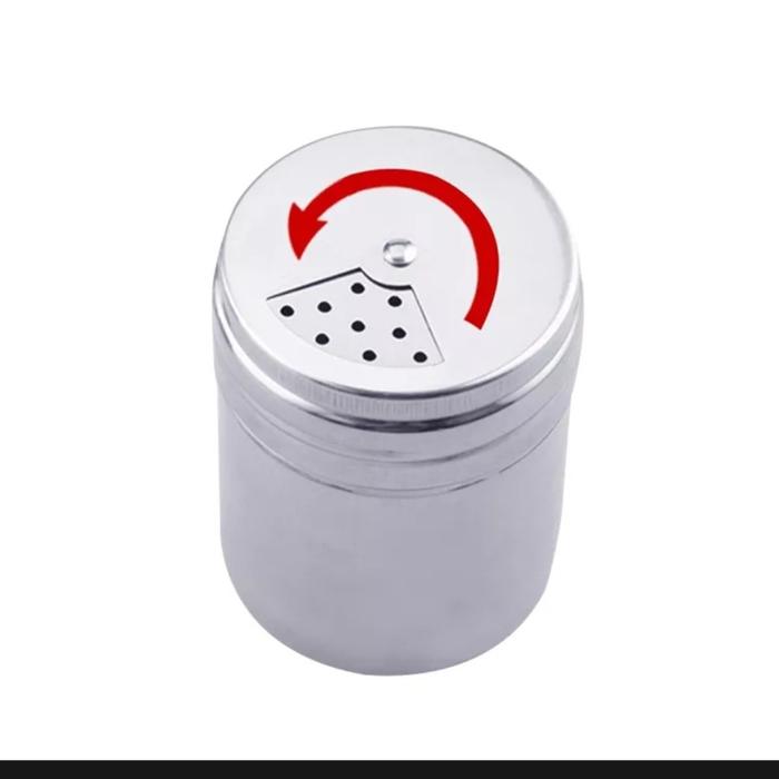 Penabur Bumbu Stainless Botol Tempat Bumbu Lada Garam Merica 3 Ukuran