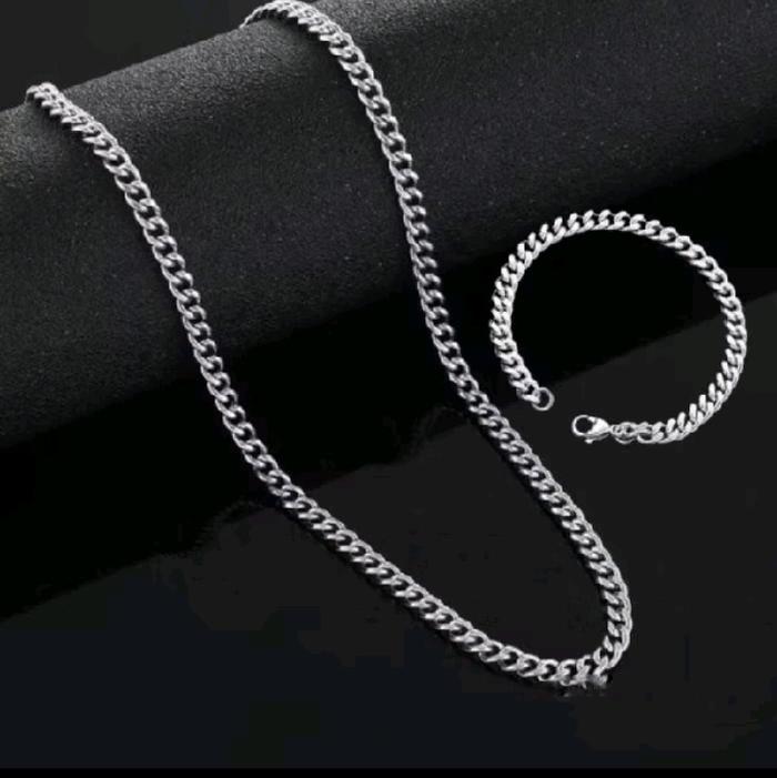 kalung titanium set gelang titanium