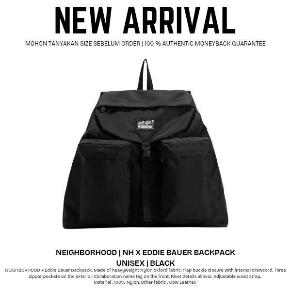 Neighborhood NH X Eddie Bauer Backpack Unisex Hitam - Tas Selempang Unisex dengan Desain Modern dan 