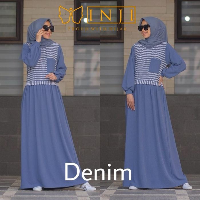 Dres Inji denim premium dres mikuniku