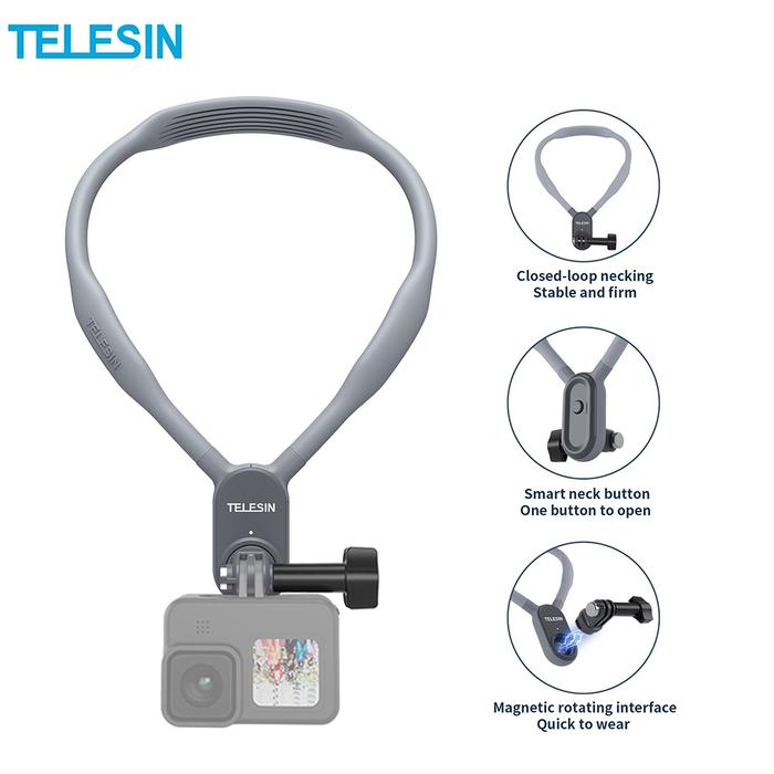 Mutiaramall - Neck Holder Kamera | Strap GoPro Insta360 | Mount Kamera Leher