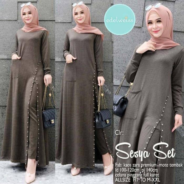 CELISIA SESYA SETELAN CELANA LONG TUNIK IMPORT