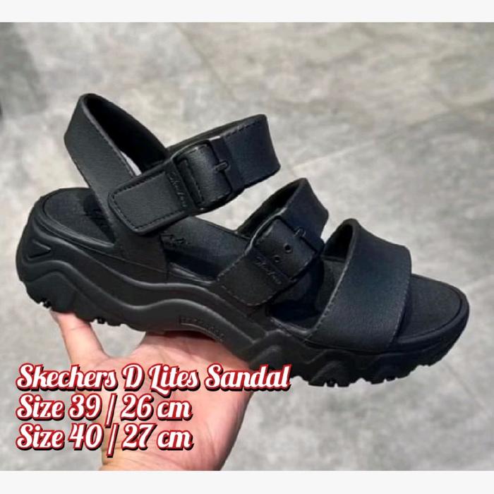 SANDAL SKECHERS D LITES BLACK