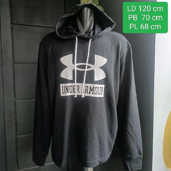 Jaket hoodie jacket jaket pria Hoodie pria Rival Terry UA size L