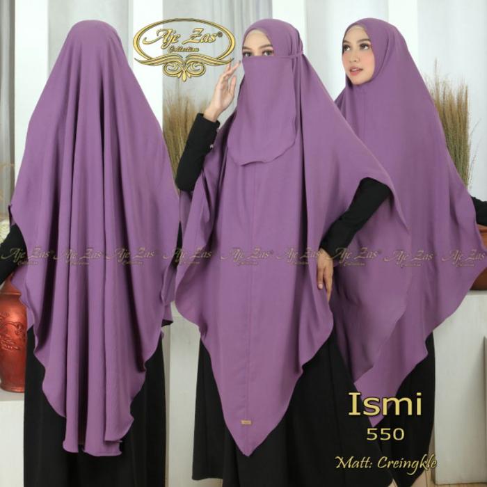 Dapatkan Hijab Crinkle / Khimar Ismi / Hijab Instan Cringkel / Aje Zas Collection / Hijab Syar'I / K