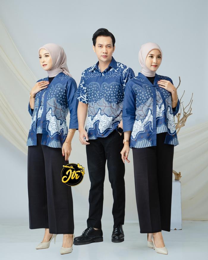 ALIYA Baju Atasan Wanita Terbaru Blouse Kemeja Pria Kekinian Tunik Couple Sarimbit Batik ABORIGIN AY