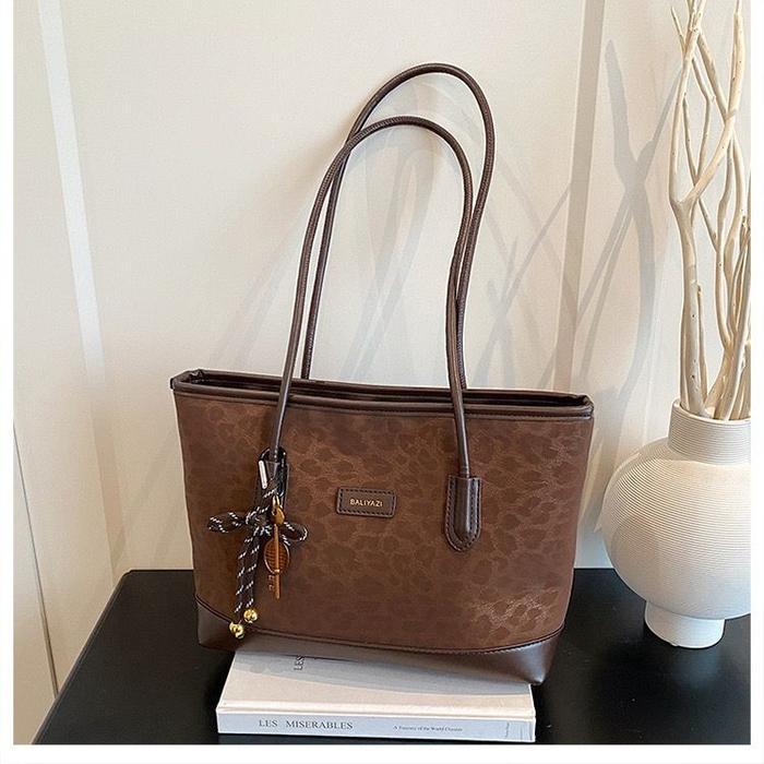 Belibag Tas Wanita Totebag Leopart Bahu Elegant Casual Wanita Simple Korean Style Tas Tote Klasik Mo
