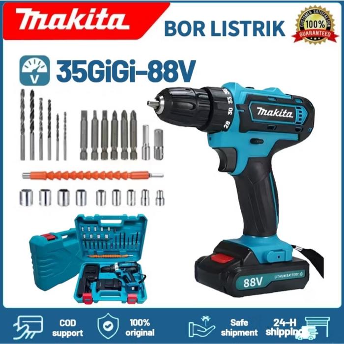 Bor Dampak Dinding Motor Tanpa Sikat 48v Bor Tanpa Kabel Bor Listrik Bor Dinding Bor Beton Set Alat