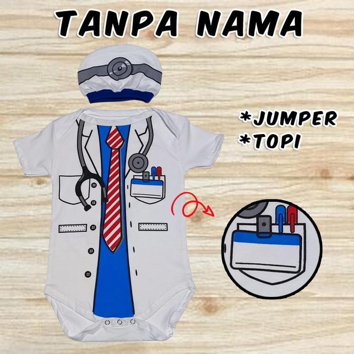Baju Bayi Karakter Pilot Seragam SD Dokter Polisi Batman Nanas Lebah Sapi Elmo Minion Spongebob Bugs