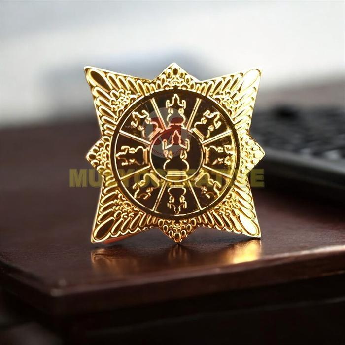 Bros Pin Majapahit - Pin Beskap Aksesoris Keraton Majapahit Logam Kuningan