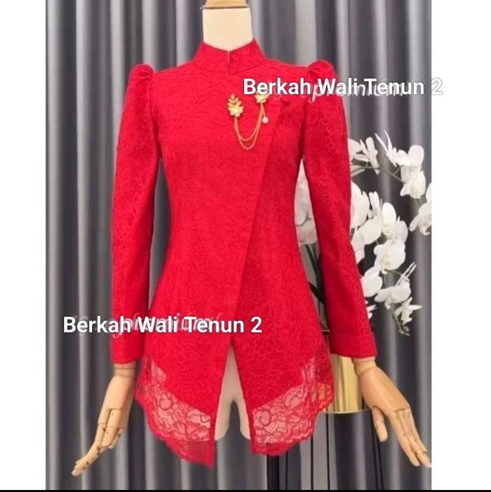 blus brokat model cundamani brokat