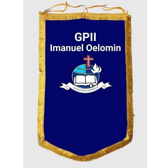 KAIN BLUDRU PENUTUP MIMBAR GEREJA CUSTOM TULISAN