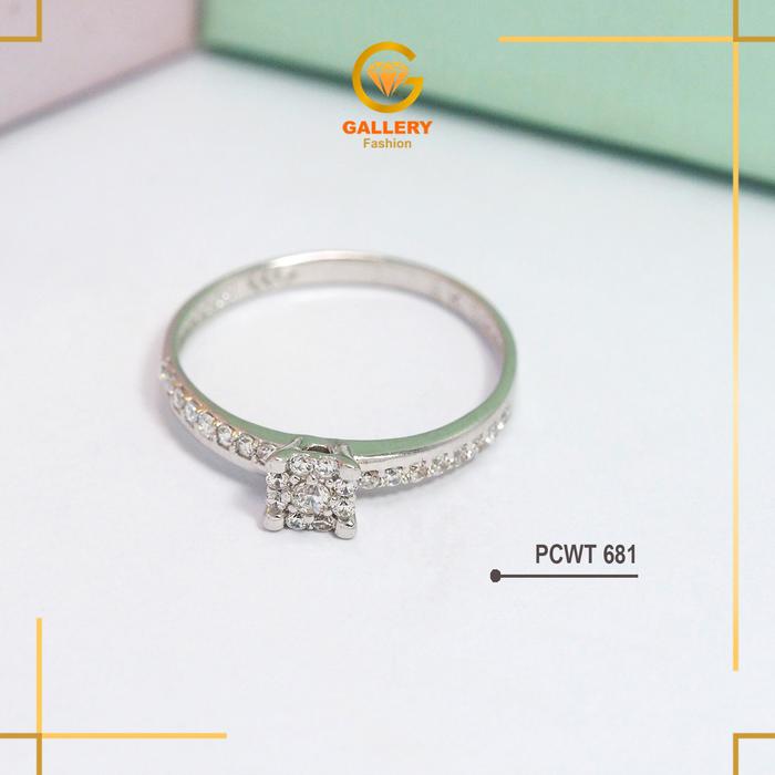 CINCIN DEWASA MODEL WHITE GOLD EMAS KADAR 8K (375) CINCIN FASHION EMAS PUTIH KODE PCT 679, 684 | GAL