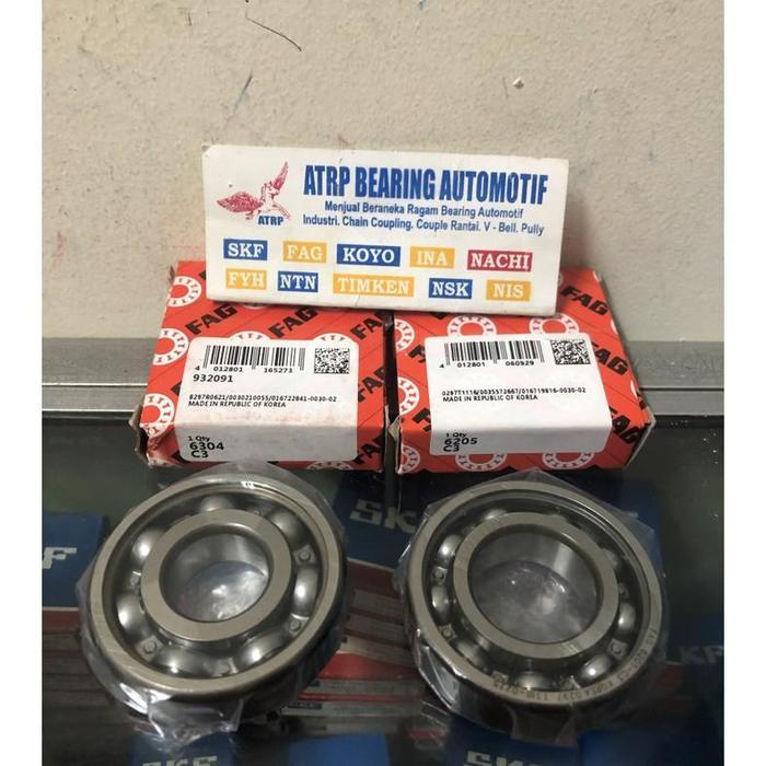 BEARING 6205 C3 6304 C3 FAG BEARING SET KRUK AS RX-KING,RZR,RXZ JUPITER Z VEGA R YT 115 SUZUKI TS 12