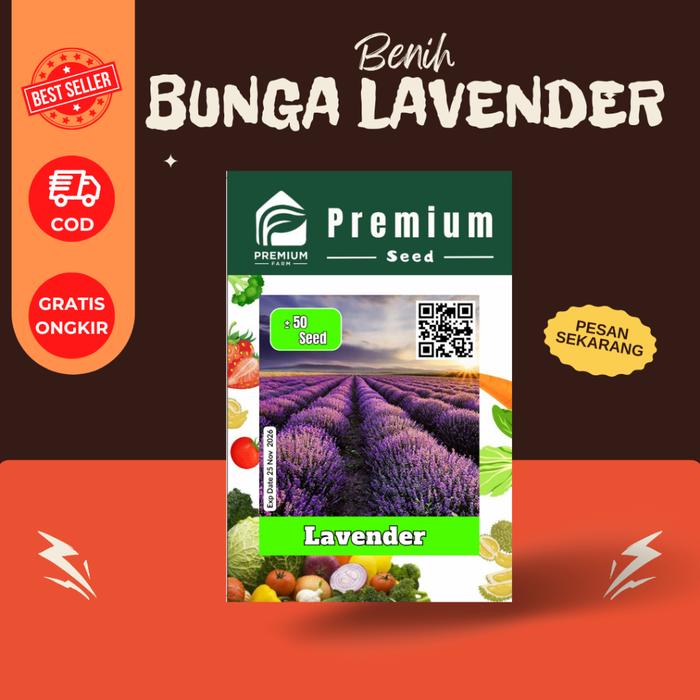 Benih Biji Bibit BUNGA LAVENDER