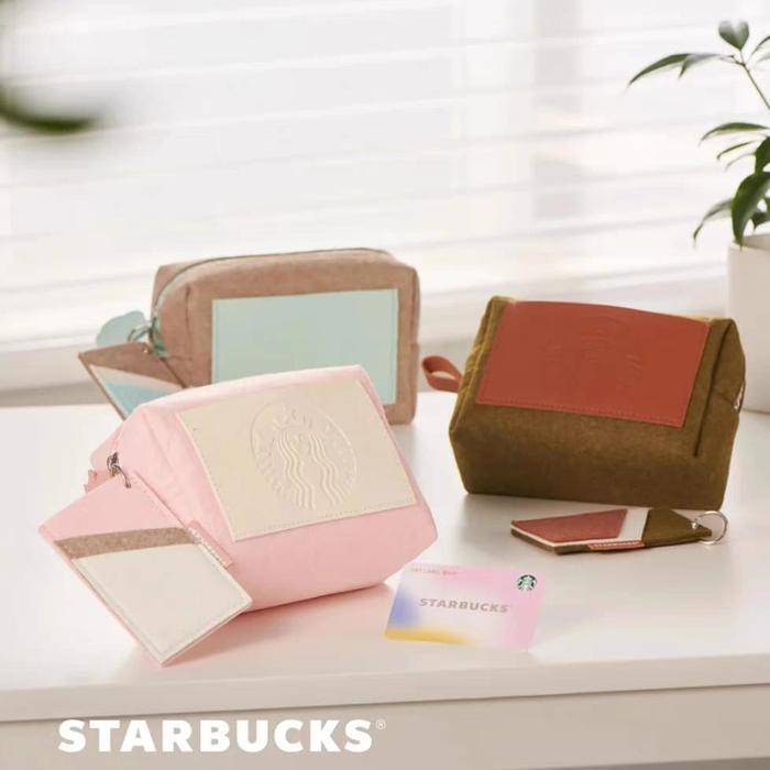 starbucks merchandise pouch makeup original import dompet kecil