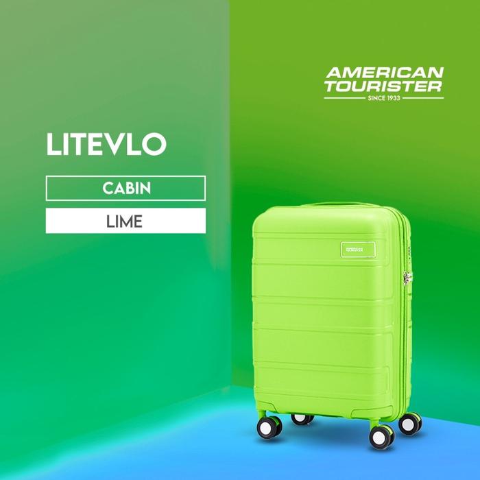 American Tourister Hardcase Litevlo Cabin 20 inch- Lime