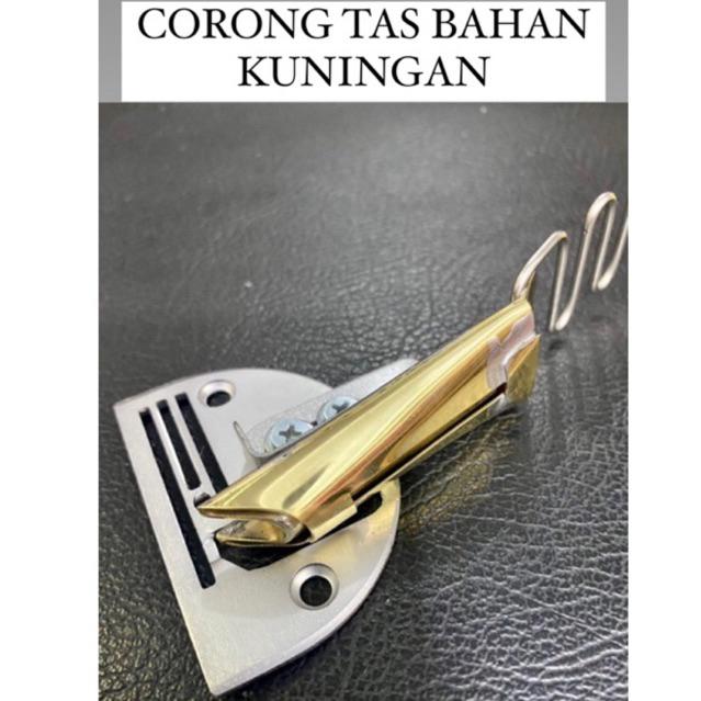 Corong Tas Bahan Kuningan / Karpet / Spring Bed untuk Mesin Jahit / Mesin Walking Foot atau Mesin Hi