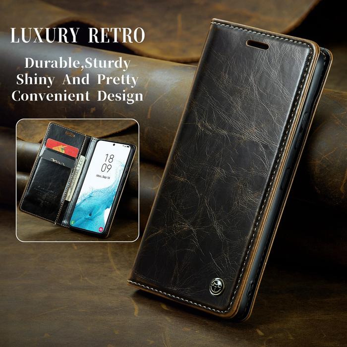 Luxury Leather Flip Wallet Case For Samsung Galaxy S22 S21 FE S20