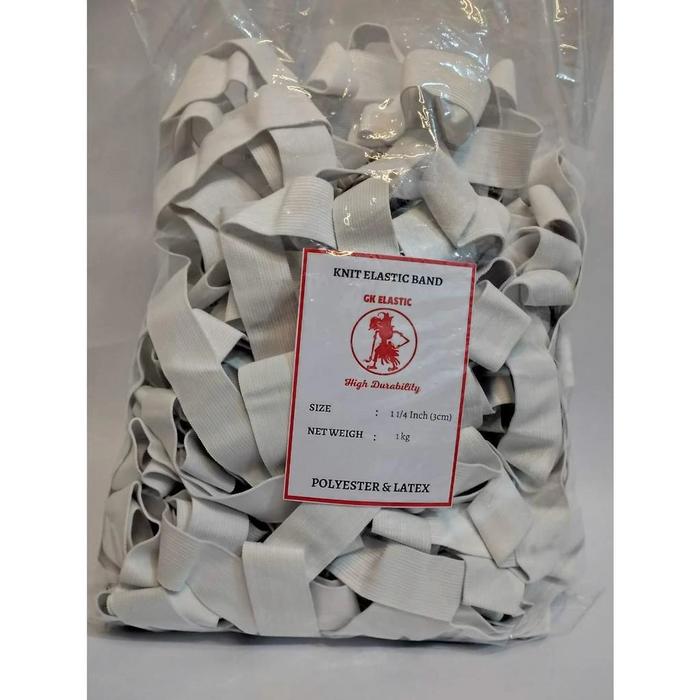 Karet Elastis Putih Kiloan Karet Pinggang Premium 2cm 2,3cm 3cm 4cm