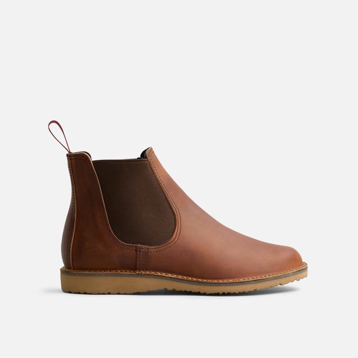 Red Wing Shoes 3607 Moc Oxford in Oro Legacy Leather