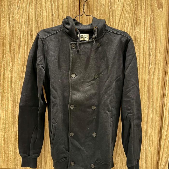 Jaket Hoodie XDYE Pull Bear Hitam Black Size M Medium Prelove Second