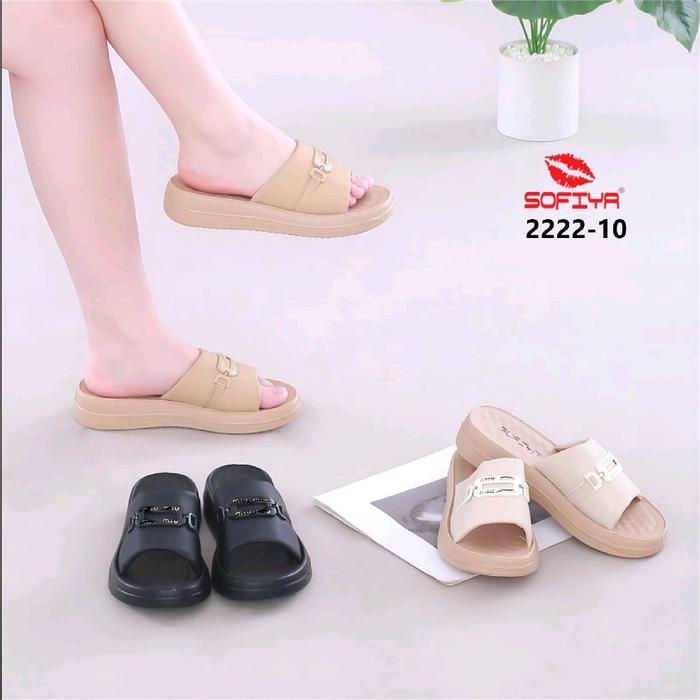 SOFIYA ORI 2222 10 SANDAL WANITA IMPORT / SENDAL WEDGES / SANDAL WEDGE 4CM