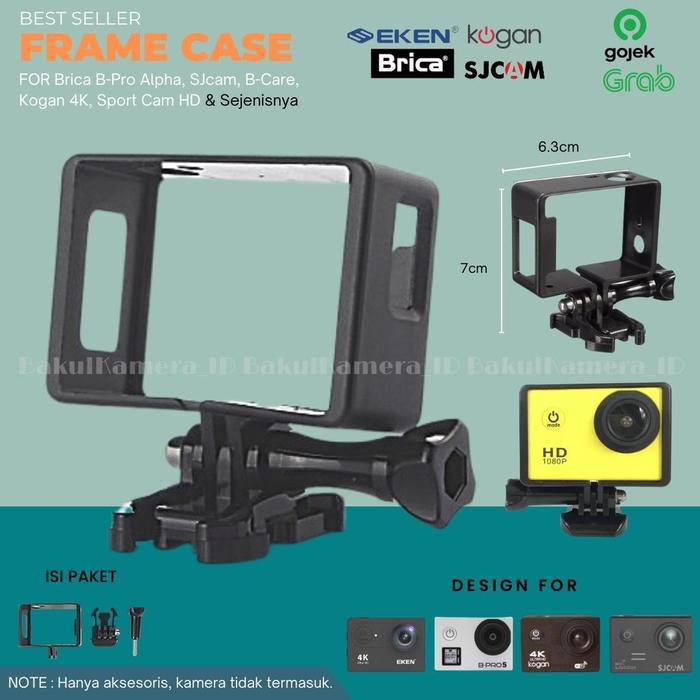 Plastic Side Frame Case SJCAM / Brica BPro / SBOX / EKEN / BCare / Kogan 4k / Sport Cam Ultra HD