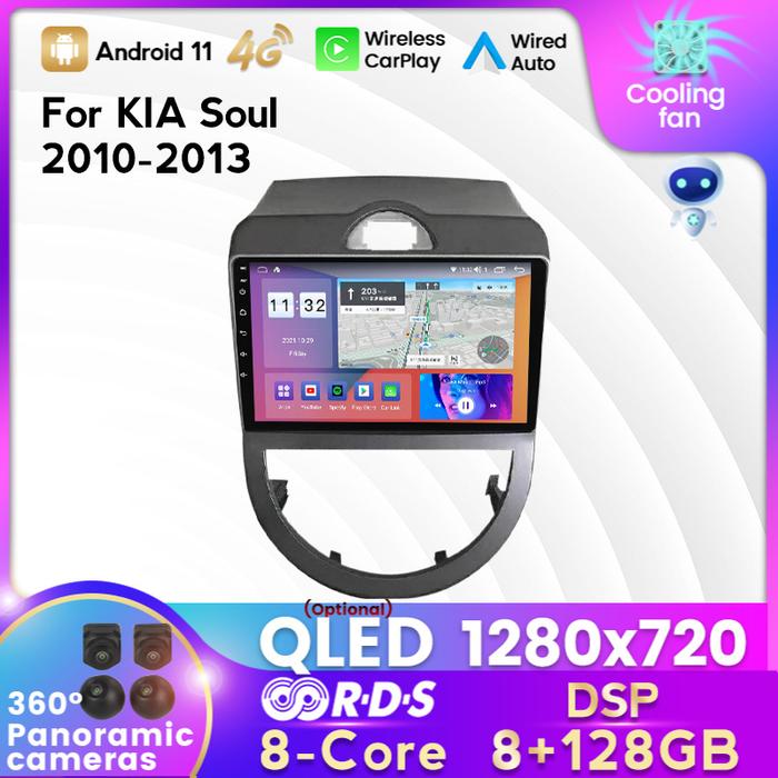 MEKEDE Android 11 Head Unit 4G LTE Car Radio Multimedia Video Player