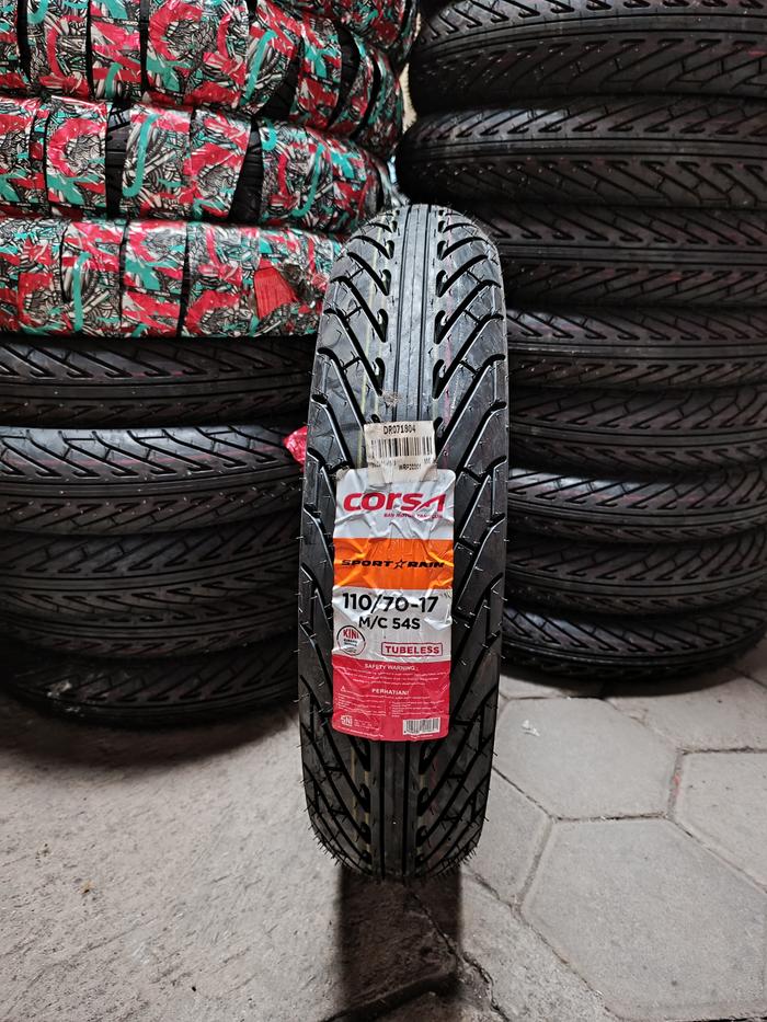 Ban DepanTubeless Ring 17 Ban Corsa Sport Rain Ukur 110/70-17 PNP CBR GSX Ninja Byson DLL