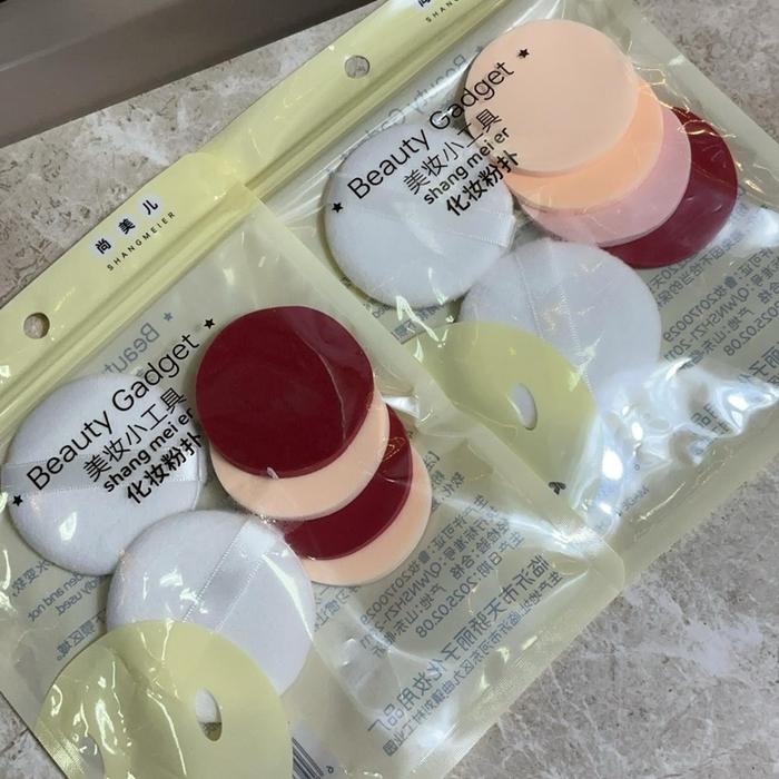 Spons bedak/spons lose Powder set isi 6