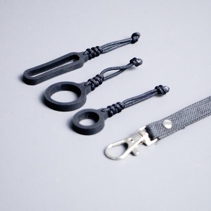 Lanyard Gantungan Device Multifungsi Bahan Kain Kanvas Plus Karet O Ring Snaphook Besi Serbaguna