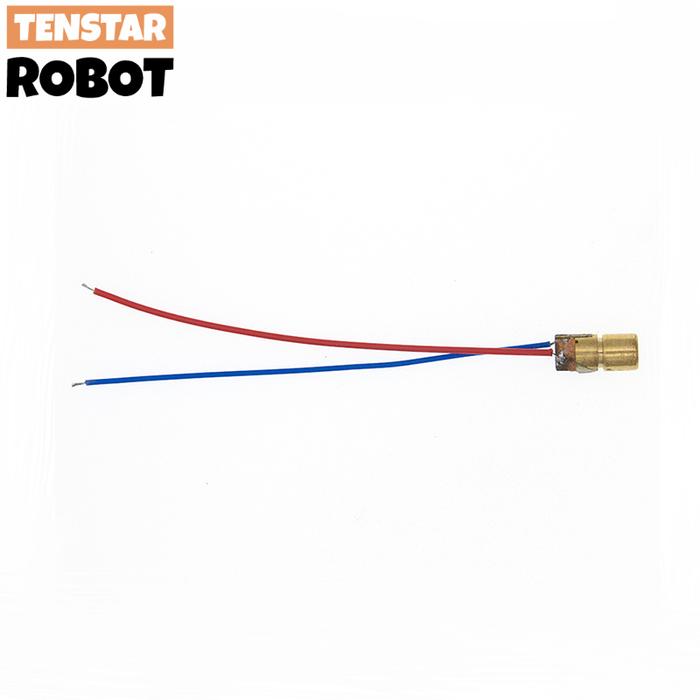 10 Buah 5V 650nm 5MW Disesuaikan Laser Dot Dioda Modul Merah