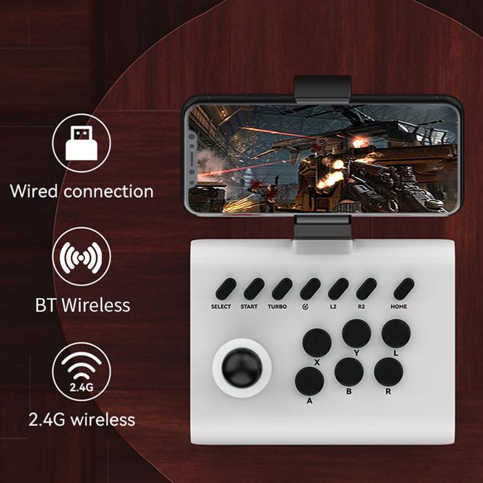 Wireless Bluetooth Wired Arcade Game Stick Joystick Controller For