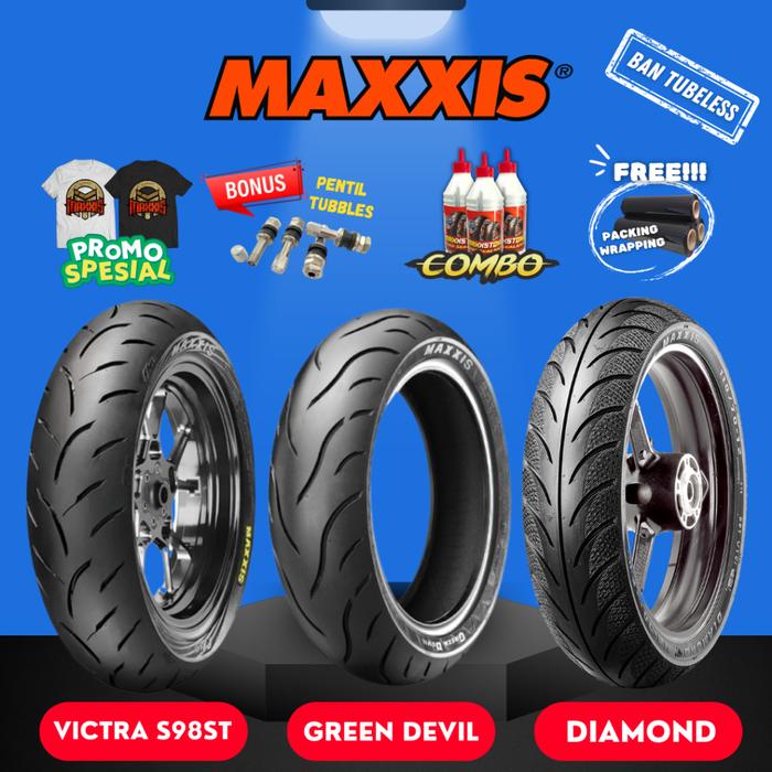READY ] (READY STOCK) BAN MAXXIS DIAMOND MA3DN / BAN MAXXIS VICTRA / BAN MAXXIS GREEN DEVIL RING 14 