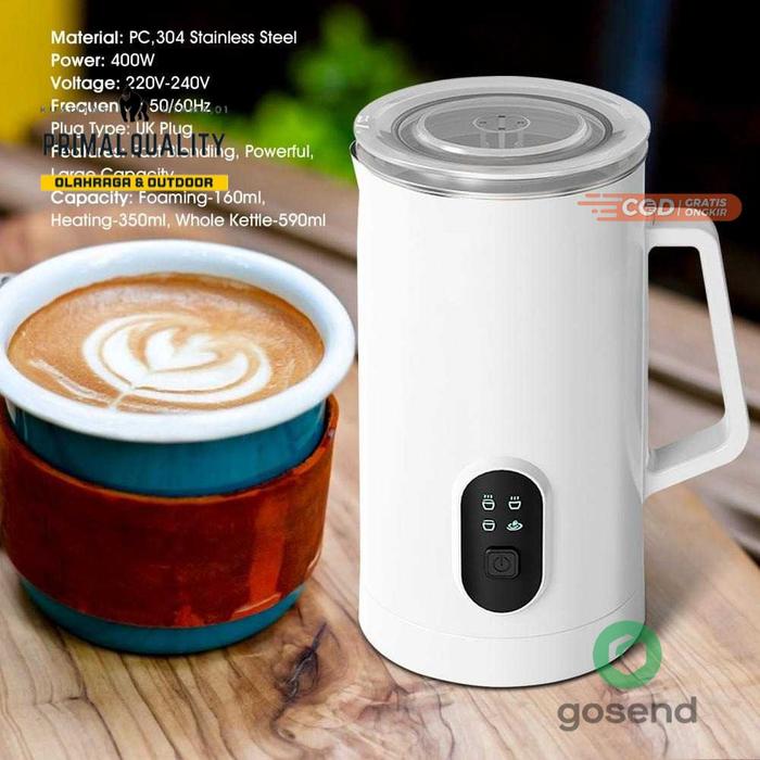 Pembuat Busa Susu Dingin/Panas Latte Cappuccino Pembuat Busa Cokelat untuk Kopi Primal Teko Pembuat 