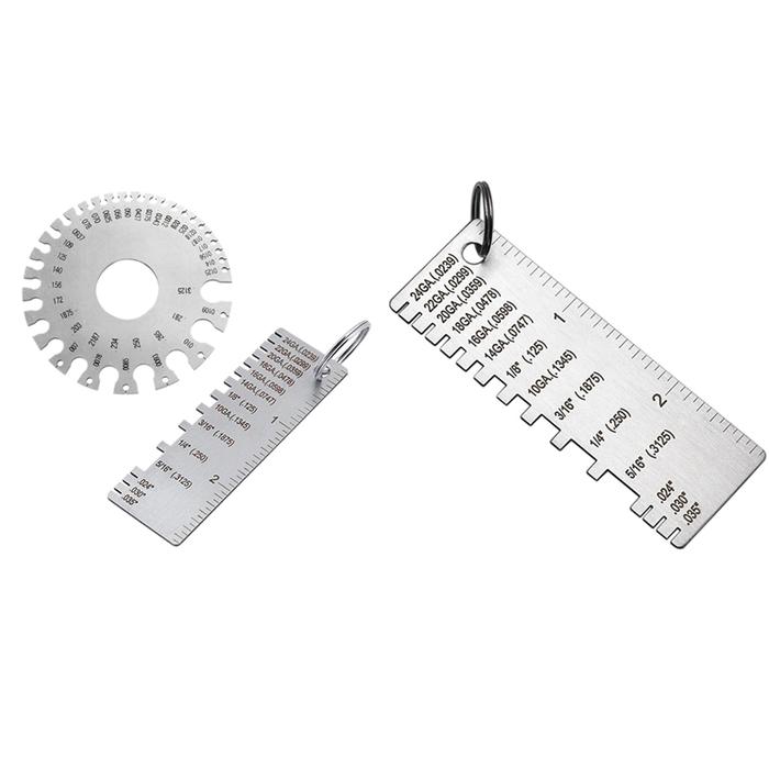 1 Pcs Metal Sheet Thickness Gauge Welding Gage Inspection Tools & 1 Set Welding Gauge Welding Gauge 