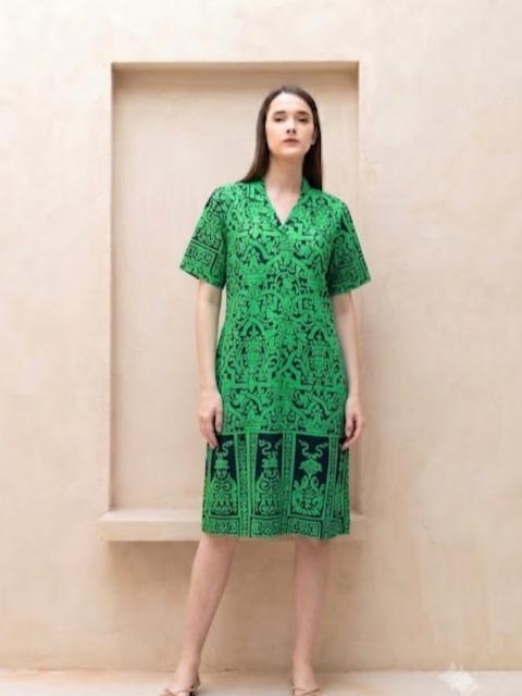 Kartika Batik Daster Kerah Aluna Tanga Pendek