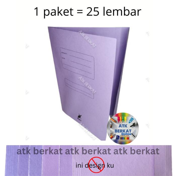 Map kertas 5002 ungu isi 25 lembar
